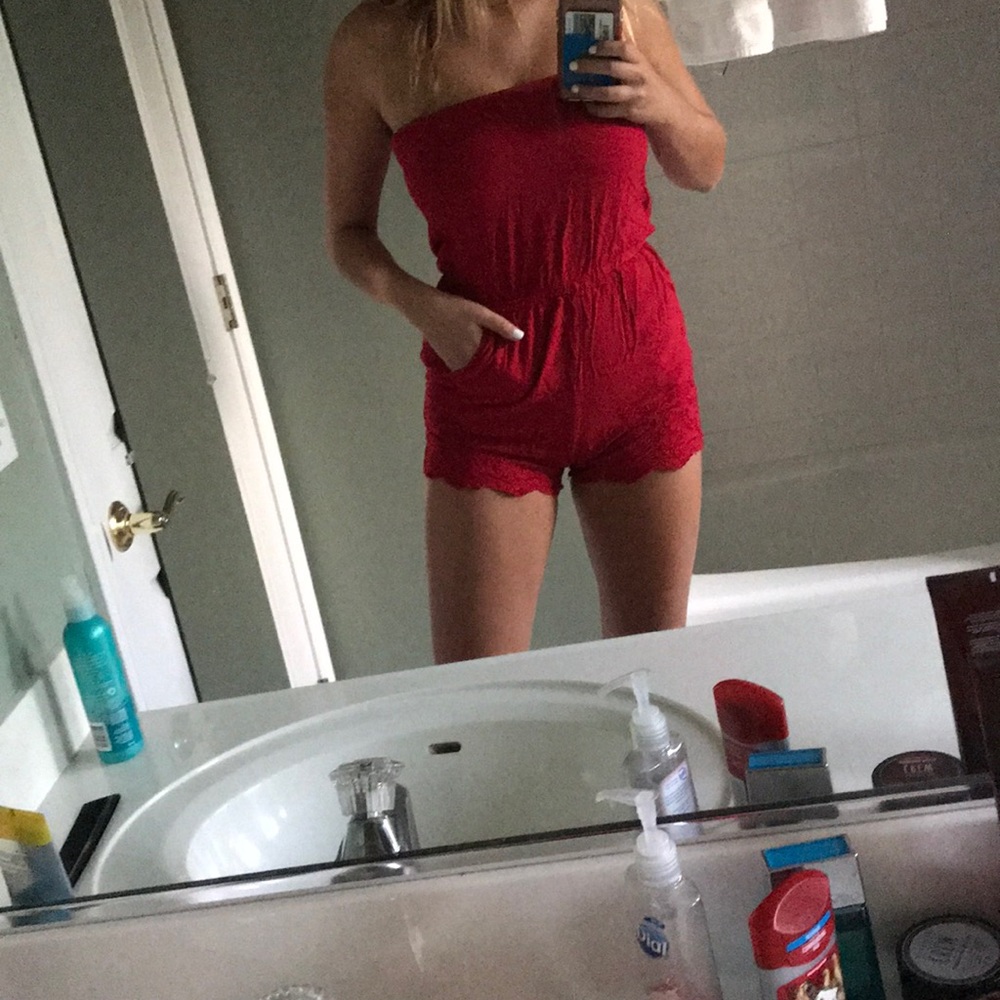 red romper